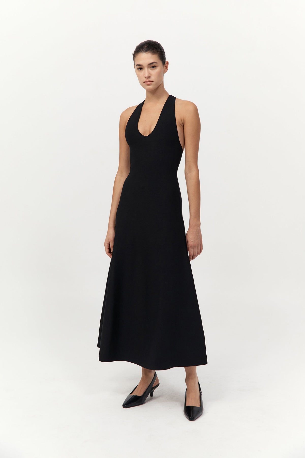 St. Agni | Sculpted Knit Dress - Black St. Agni | Sculpted Knit Dress - Black