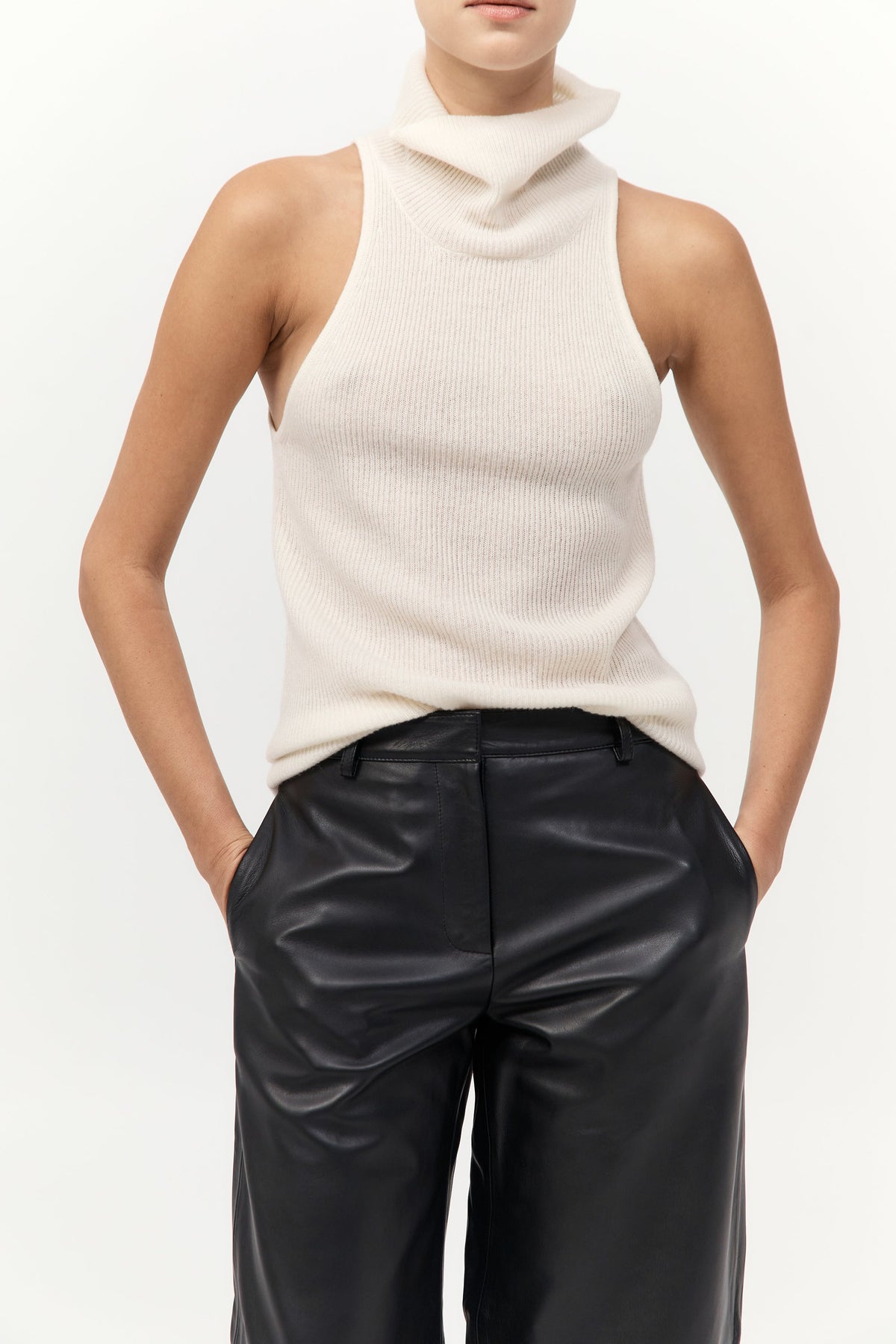 Cashmere Blend Top - Chalk