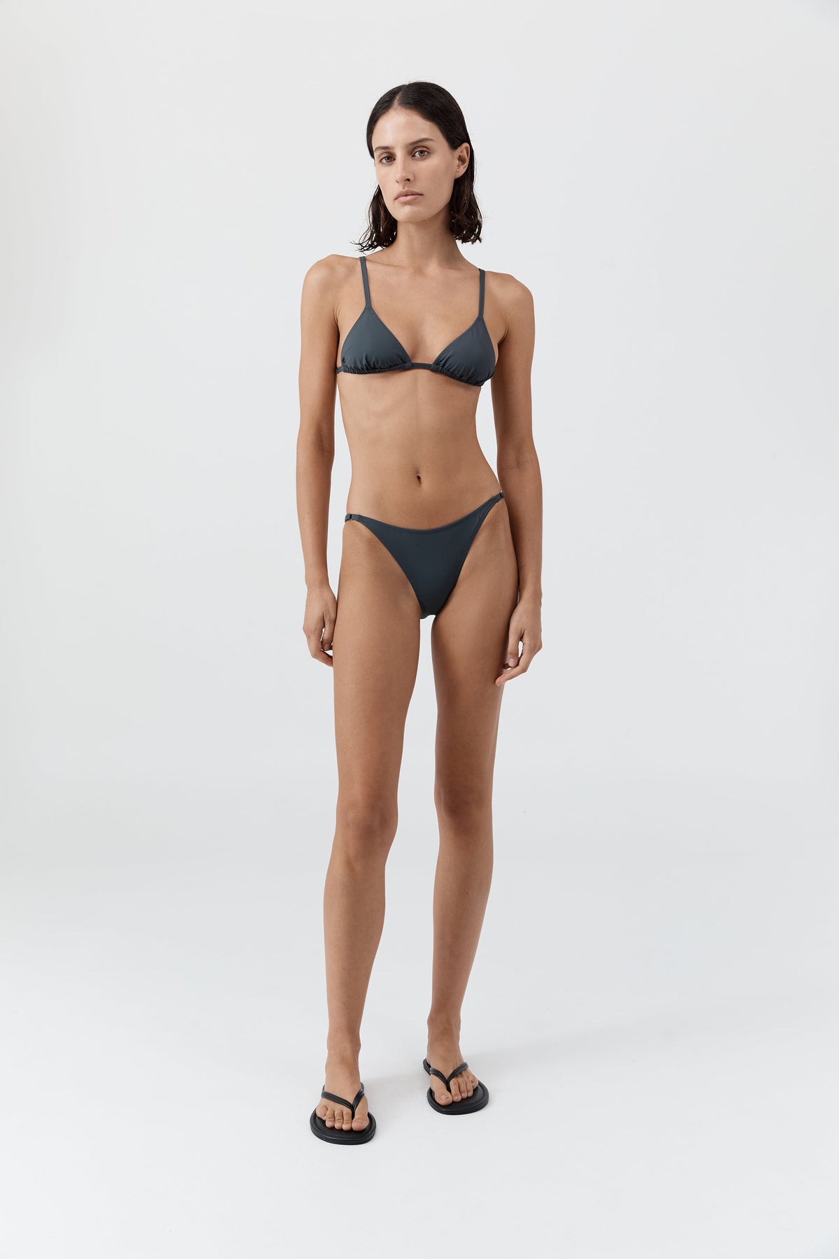 Adjustable Petite Bikini Briefs - Graphite