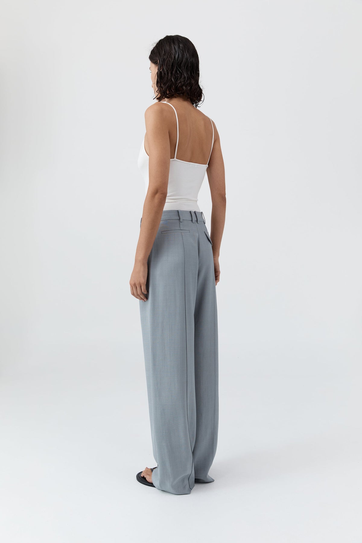 Classic Pintuck Pants - Mist