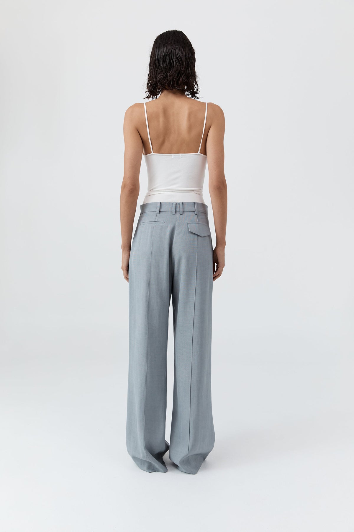 Classic Pintuck Pants - Mist