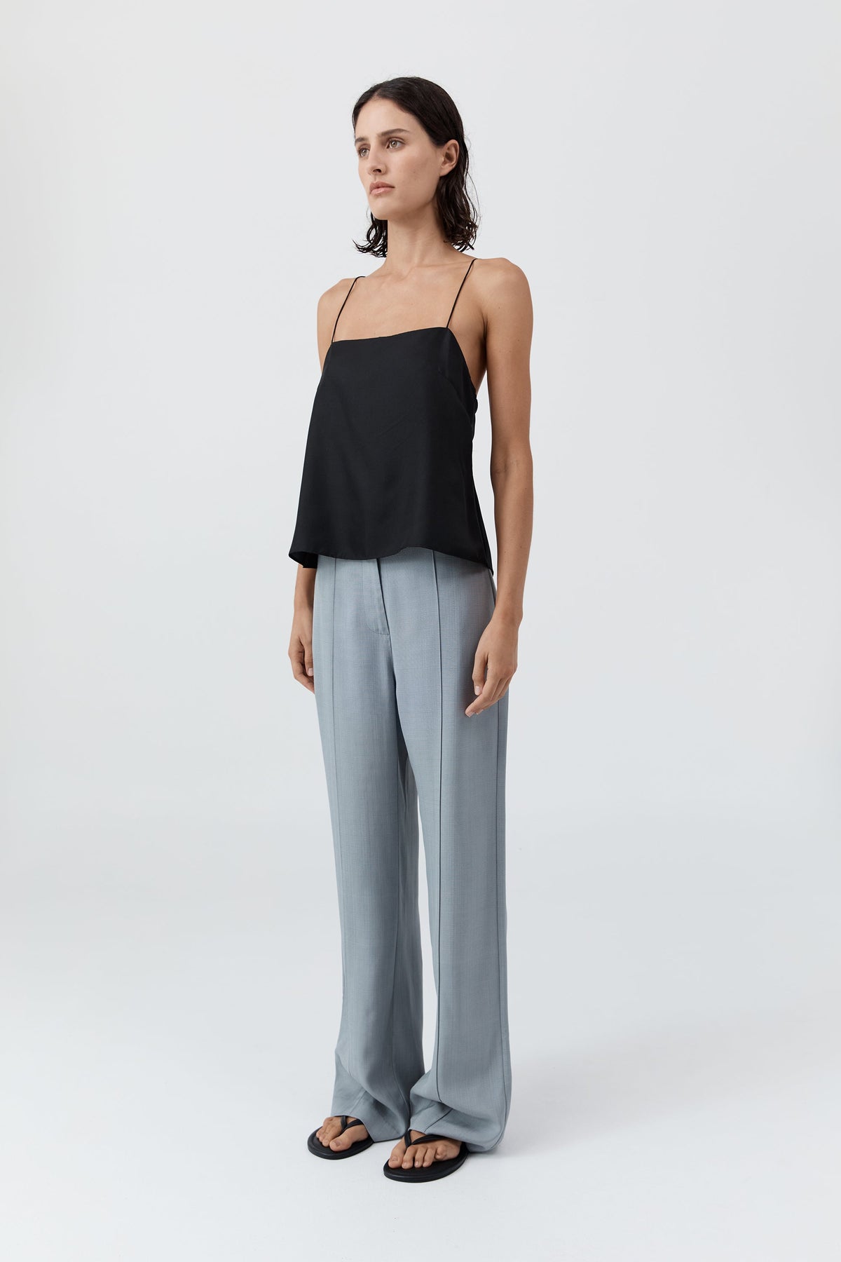 90s Silk Twill Cami - Black