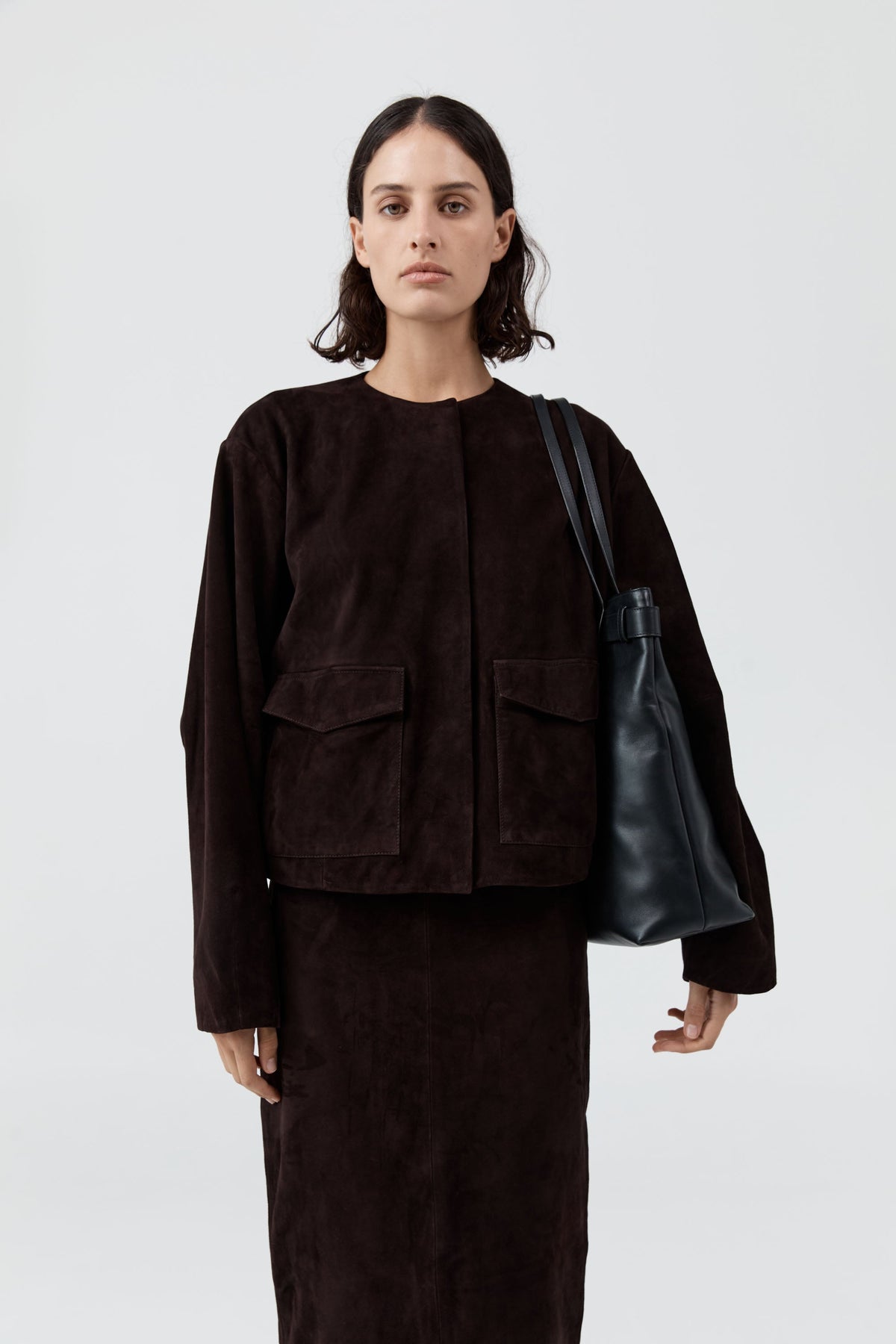 PRE-ORDER: Belt Detail Tote - Black
