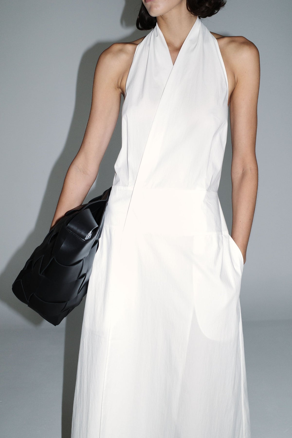St. Agni Women's Halter Wrap Dress - White