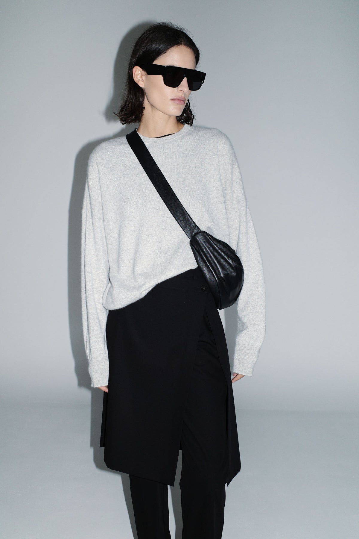 Cashmere Sweater - Grey Marle