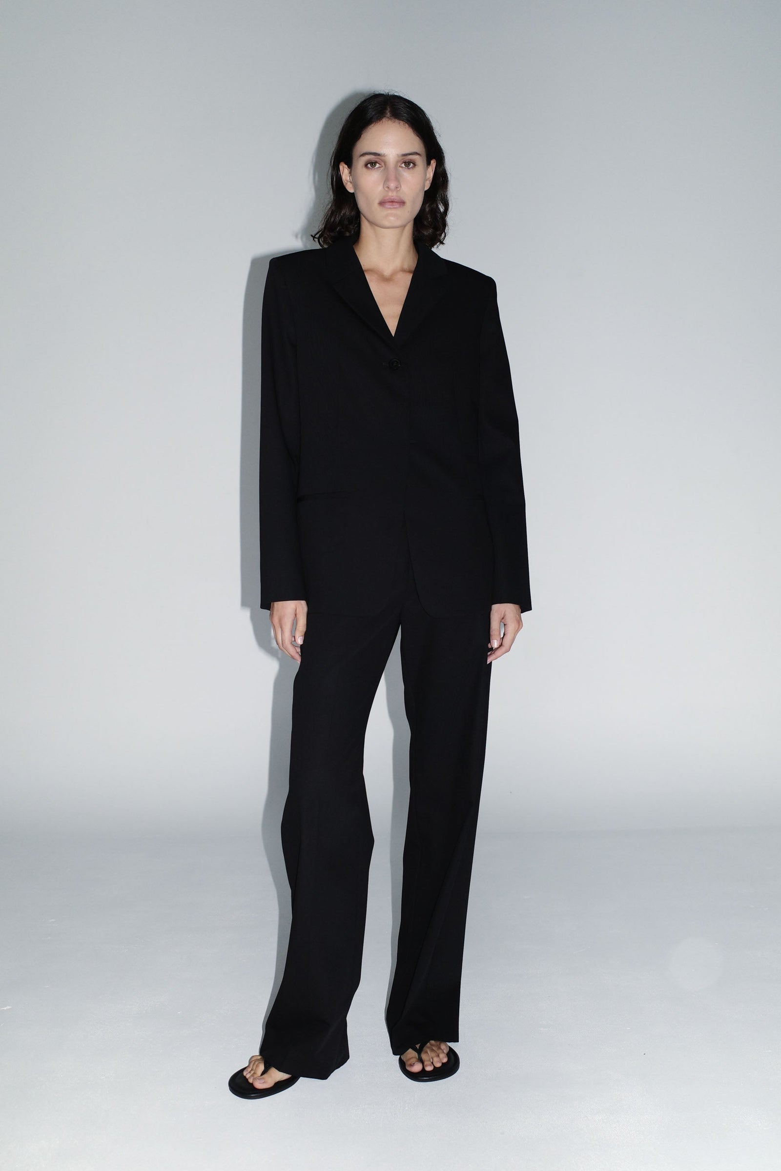 90s Wool Blazer - Black
