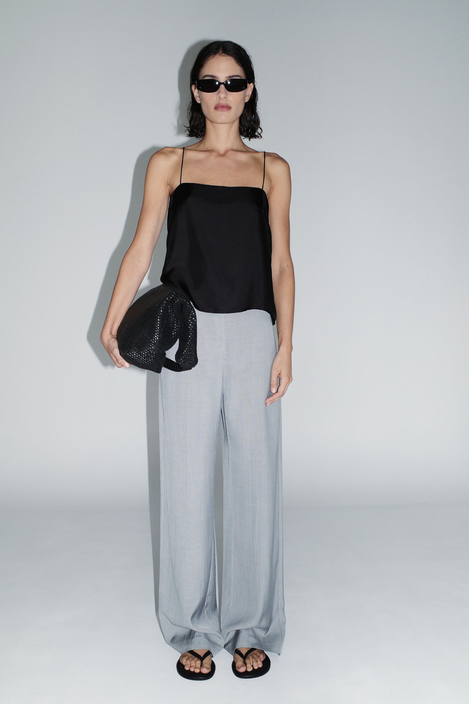 90s Silk Twill Cami - Black