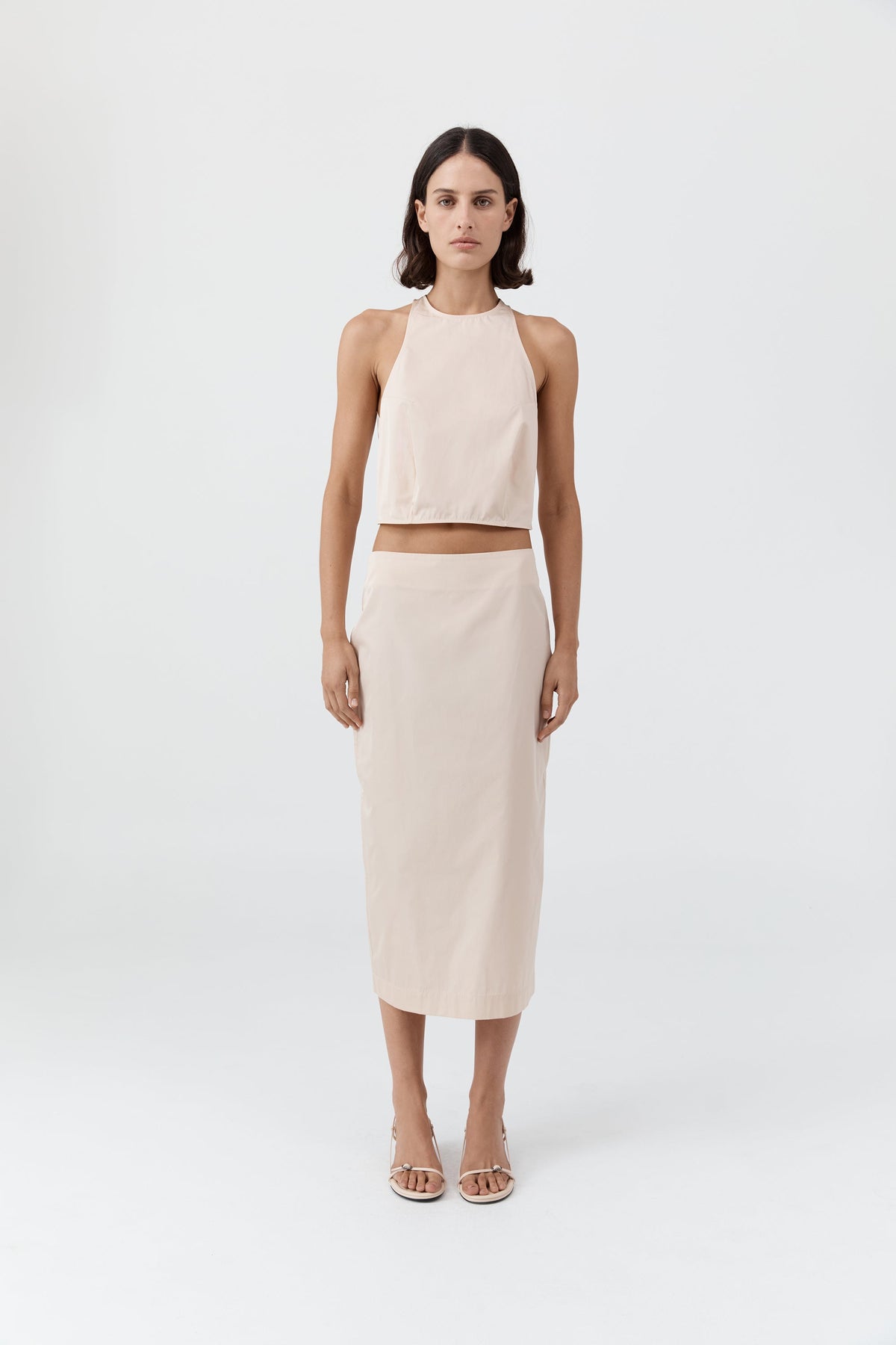Paper Taffeta Cocoon Top - Pink Salt