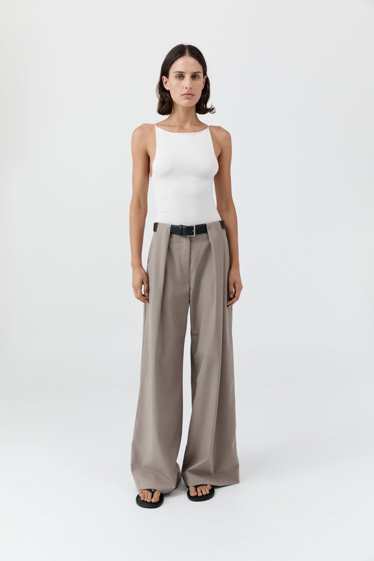 Square Neck Top - Off White