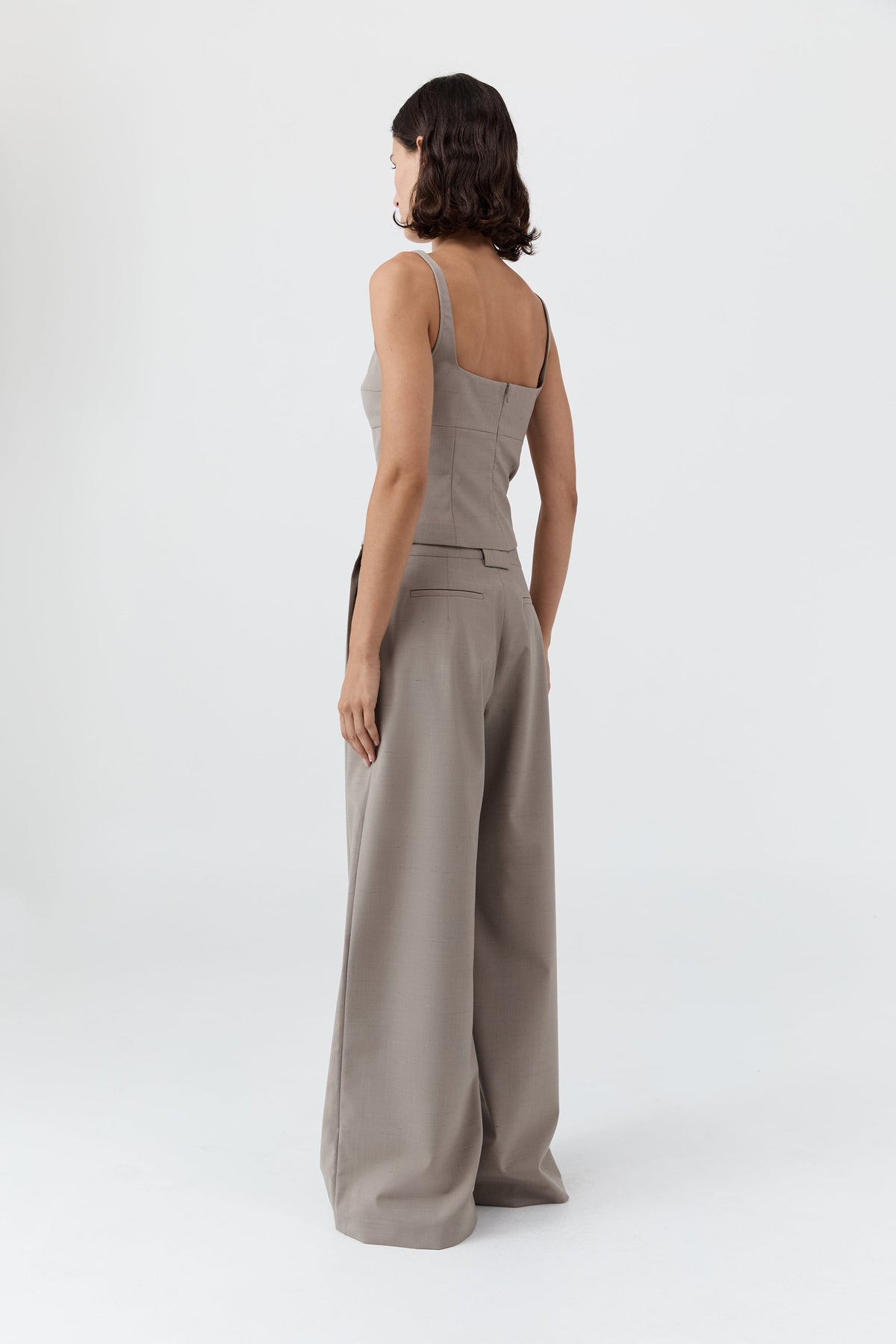 Tailored Bustier Top - Mousse