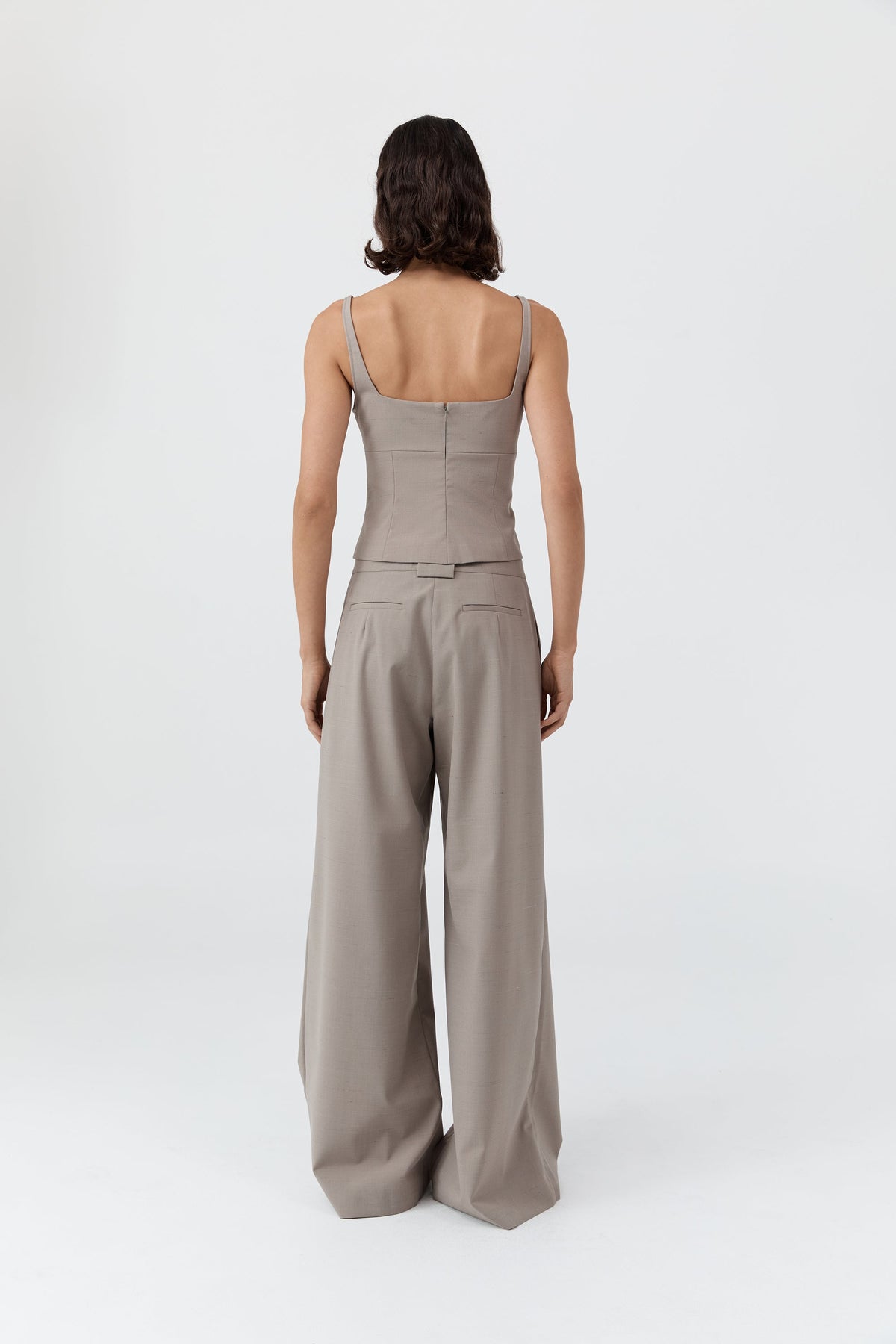 Tailored Bustier Top - Mousse