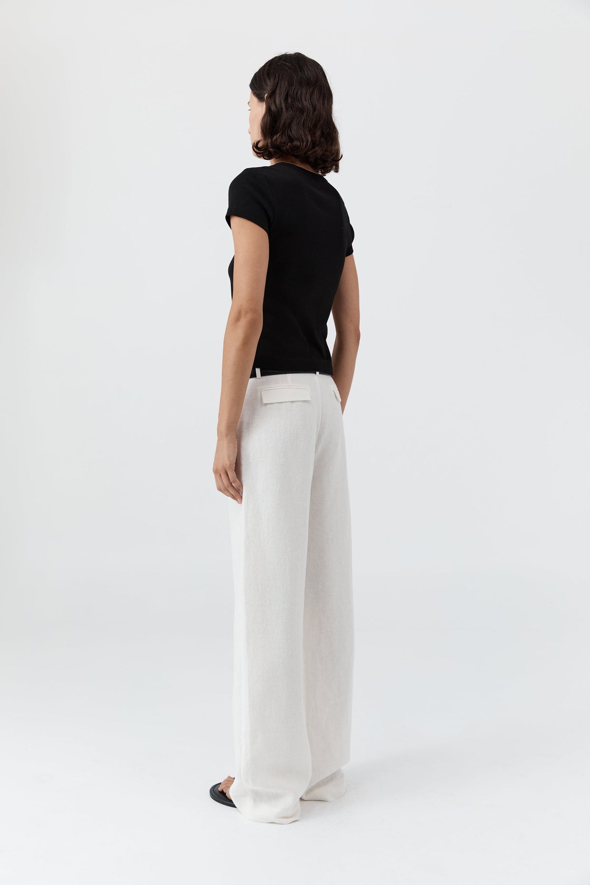 Fine Band Carter Trouser - Off White