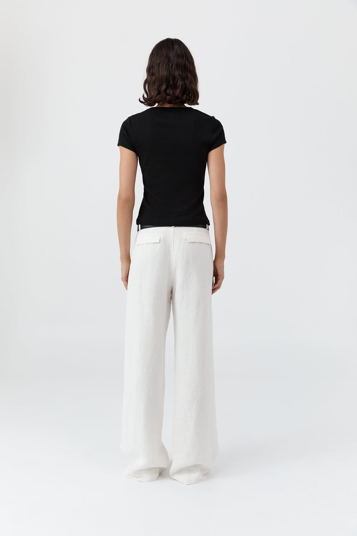Fine Band Carter Trouser - Off White