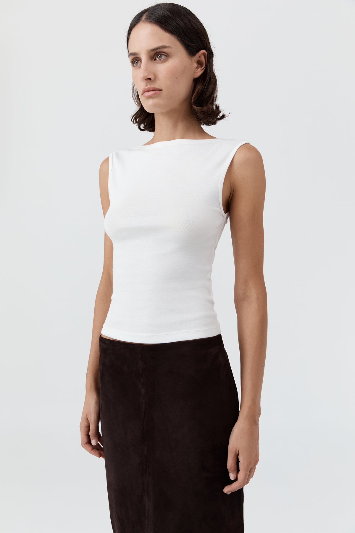 Organic Cotton Ballerina Top - White