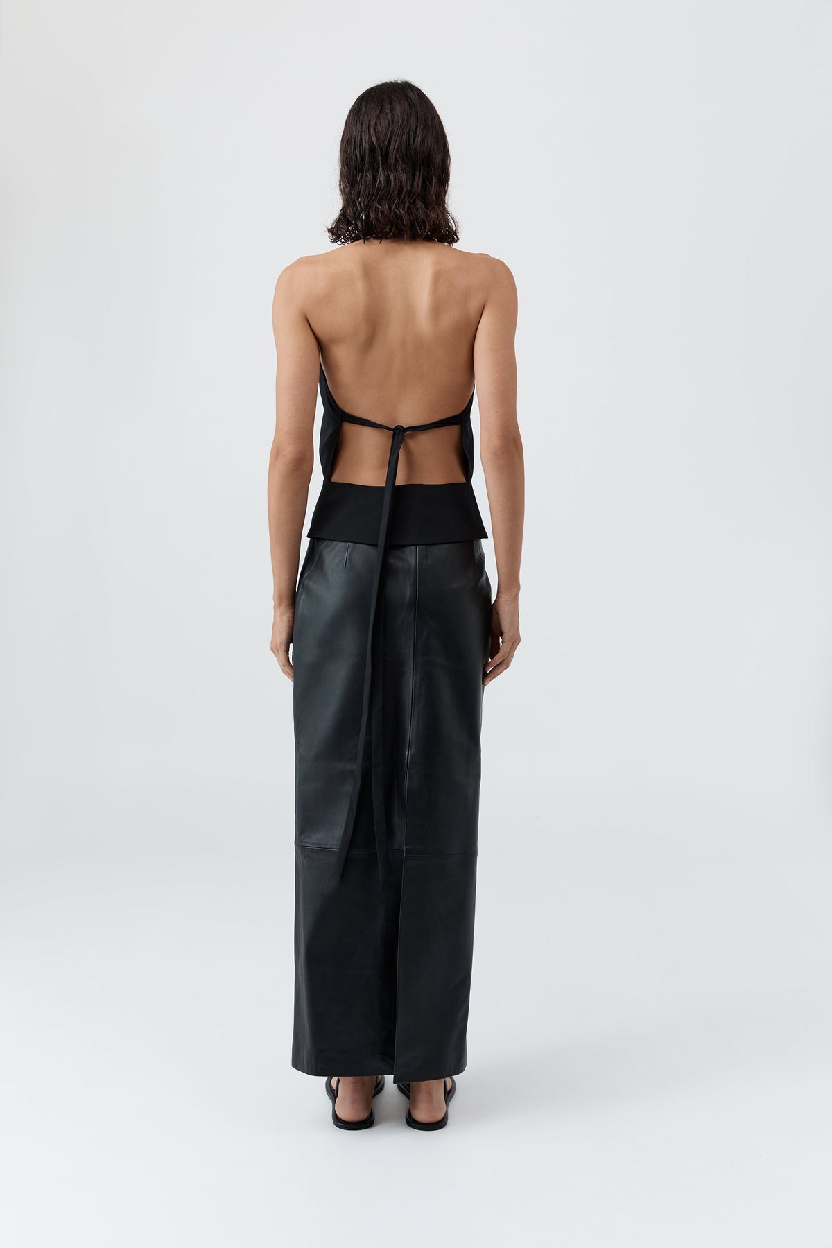 Halter Wrap Top - Black
