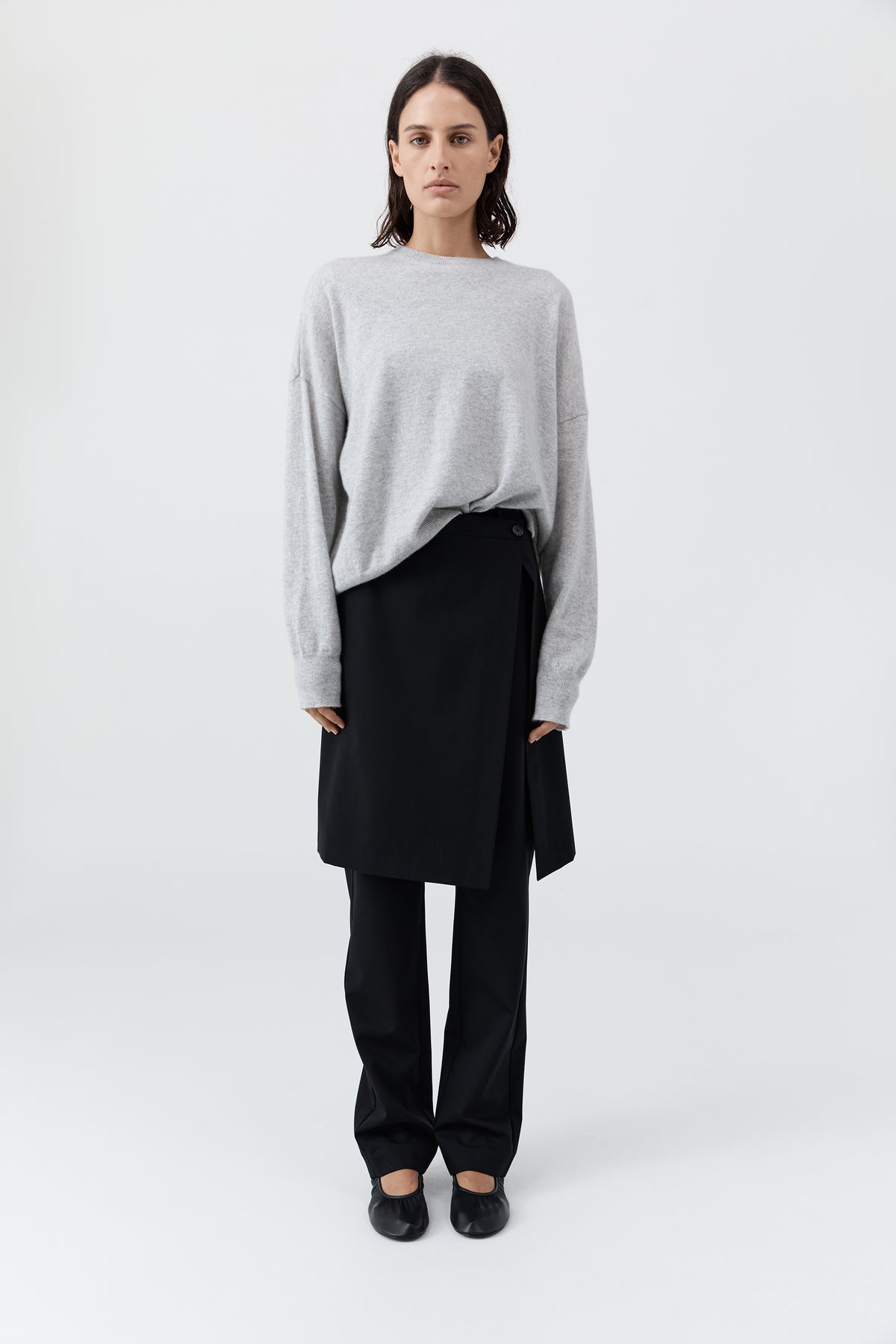 Cashmere Sweater - Grey Marle