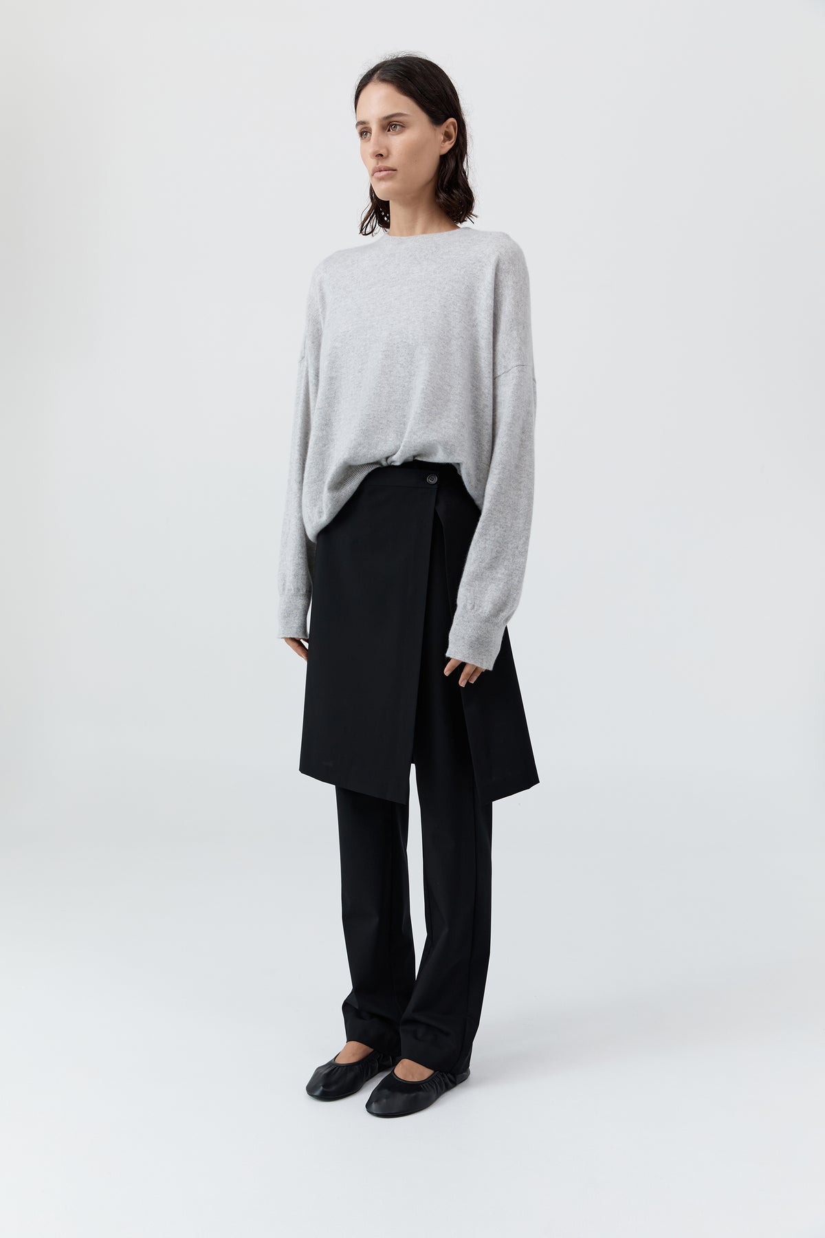 Cashmere Sweater - Grey Marle