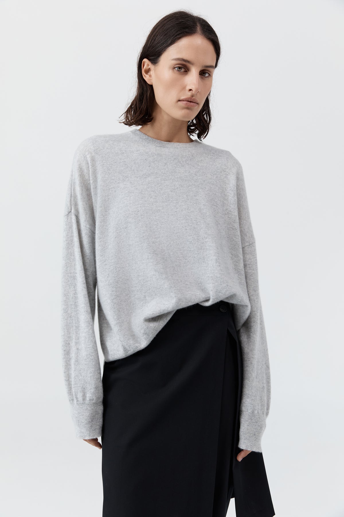 Cashmere Sweater - Grey Marle