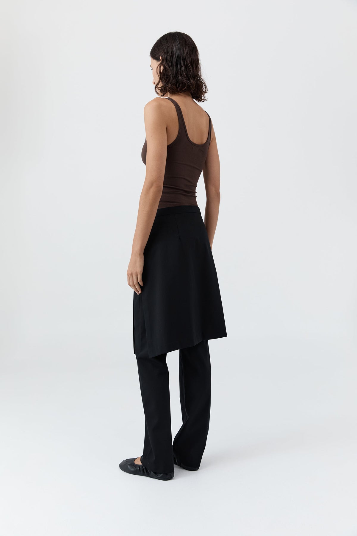 Soft Jersey Slim Scoop Tank - Liqueur