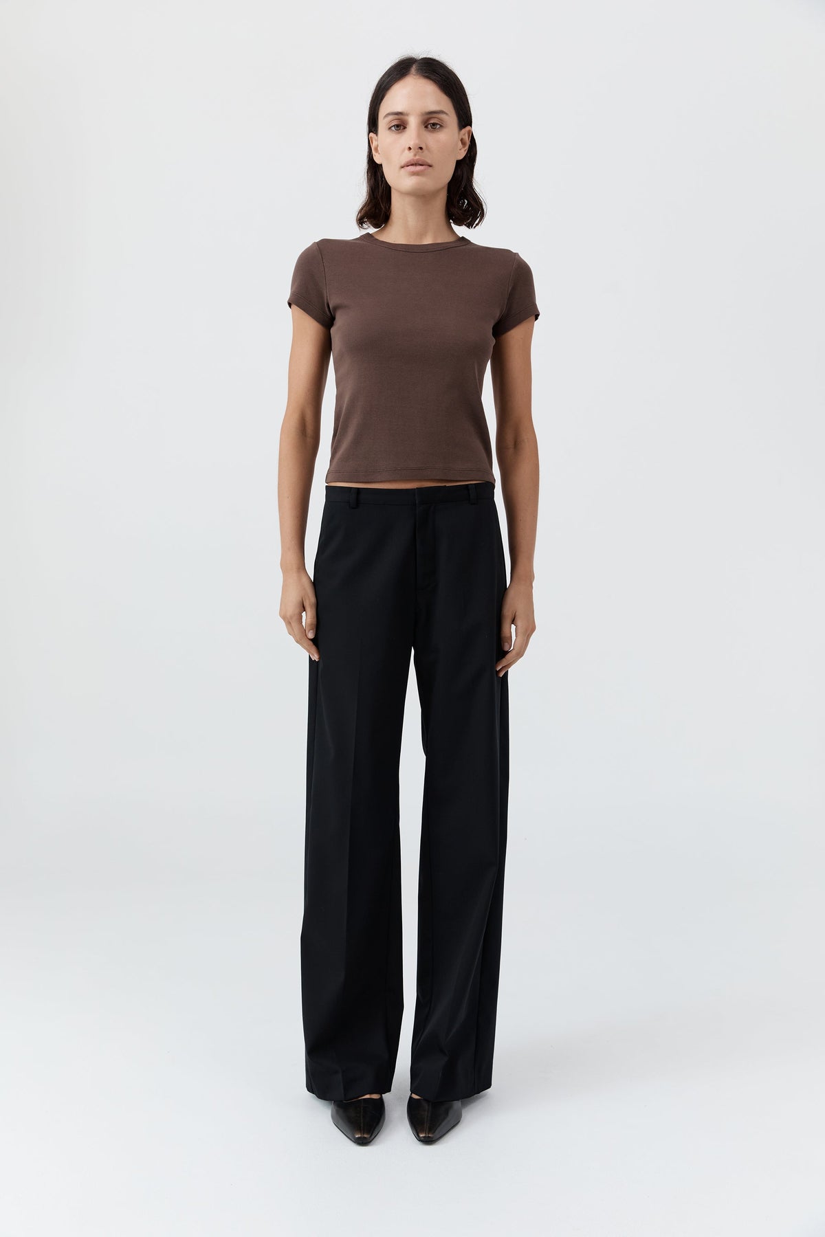 Organic Cotton Baby Tee - Fudge