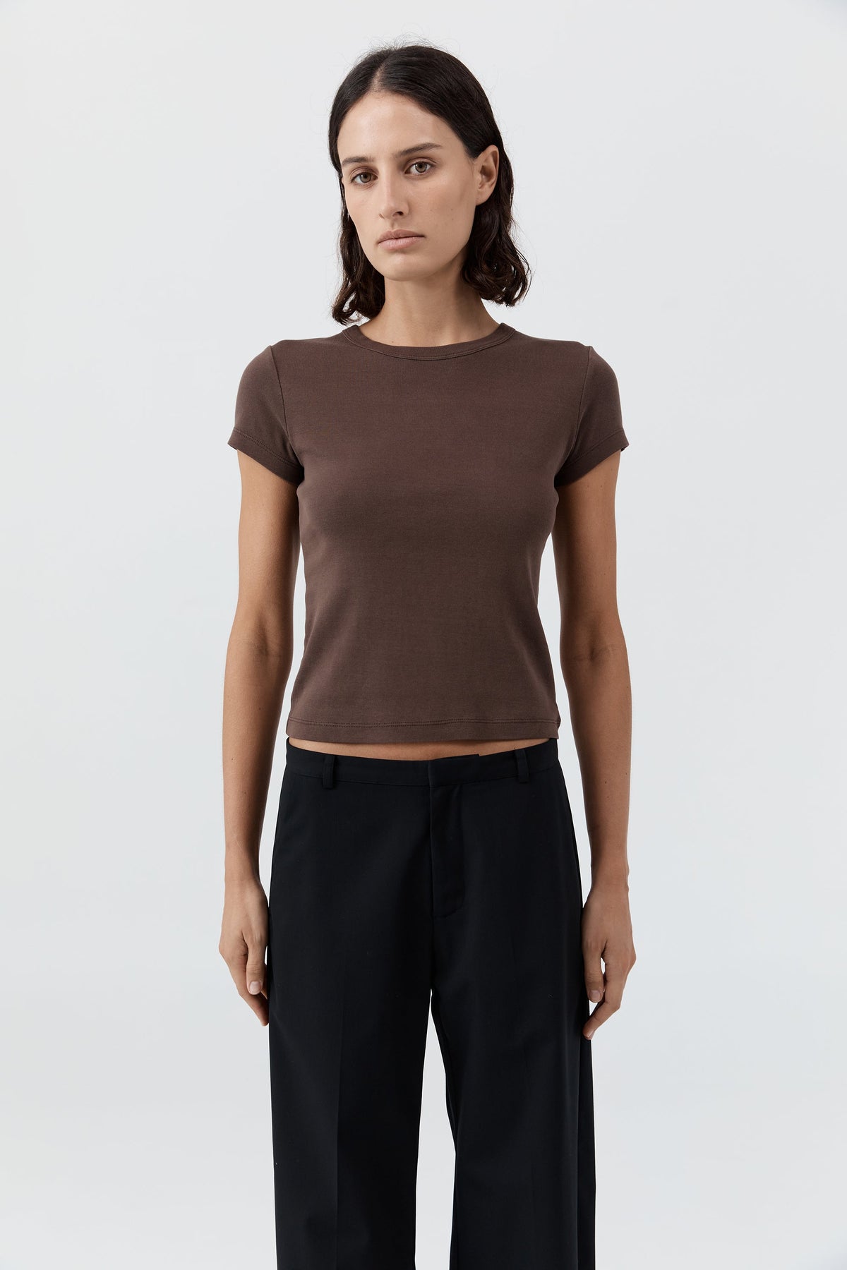 Organic Cotton Baby Tee - Fudge
