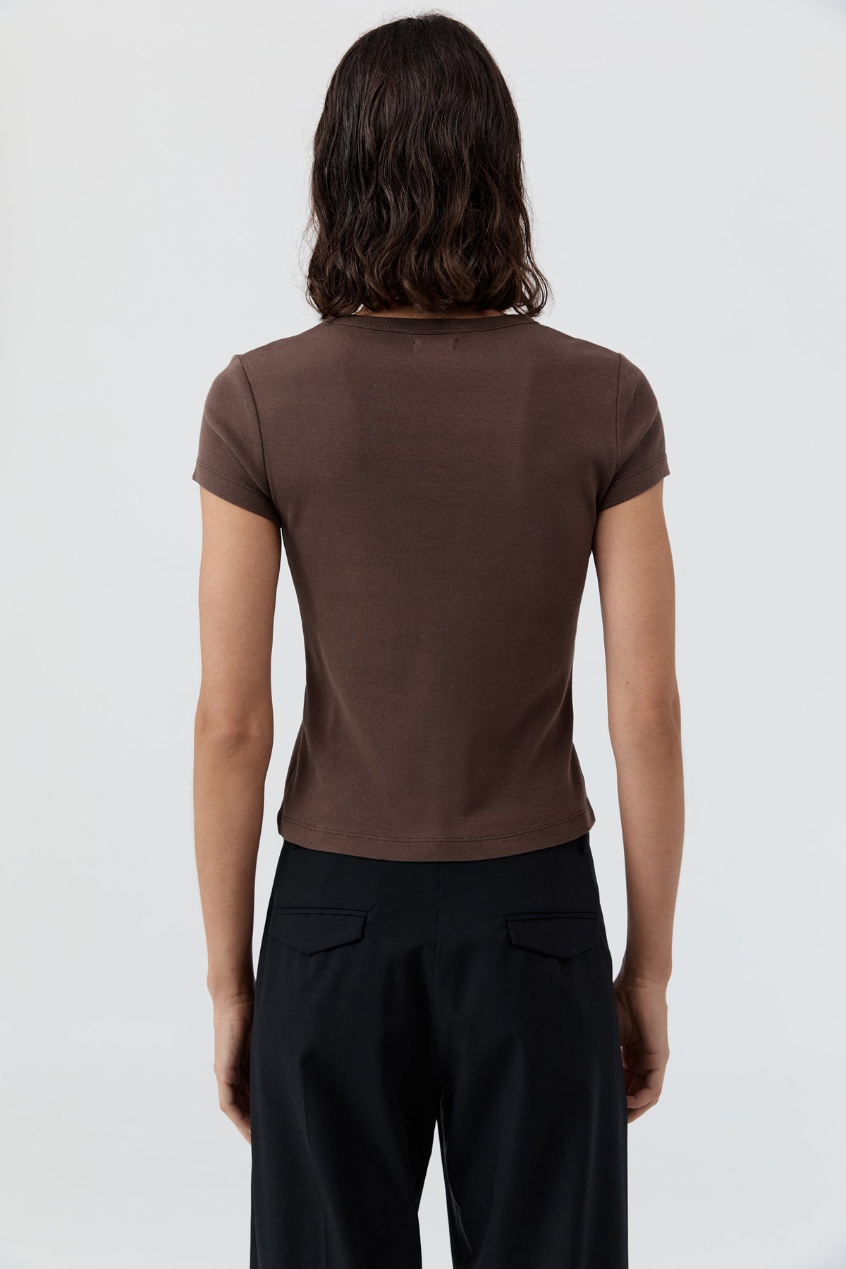 Organic Cotton Baby Tee - Fudge