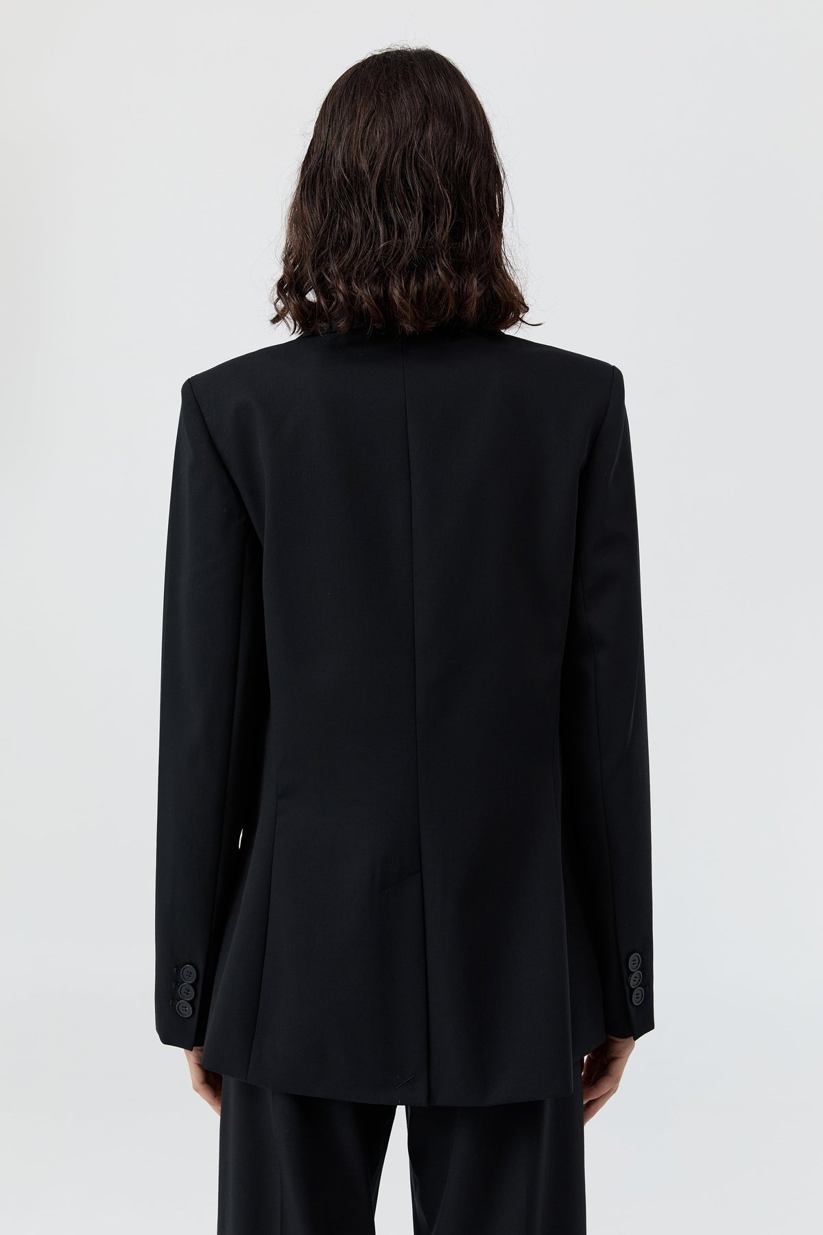 90s Wool Blazer - Black