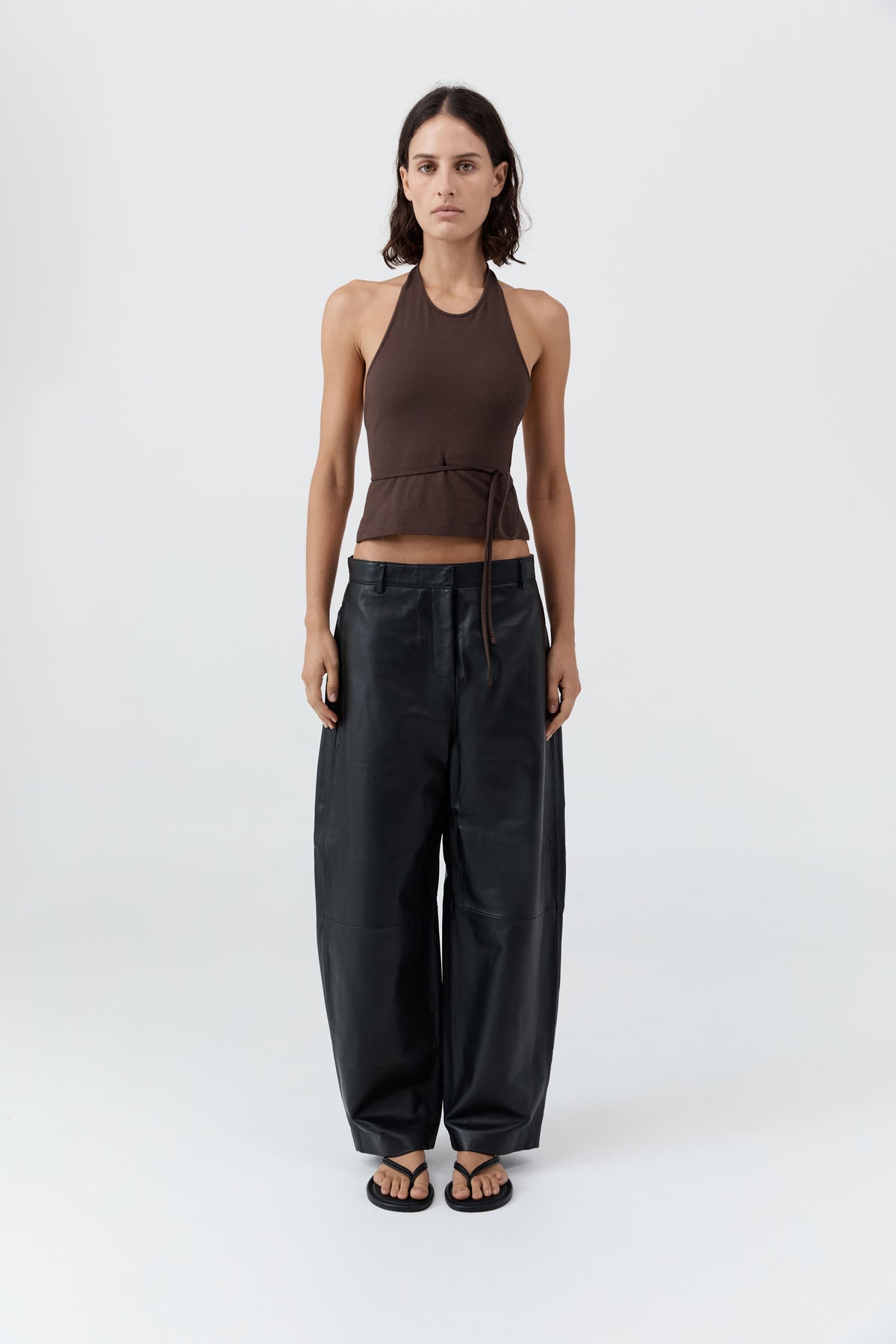 Soft Jersey Halter Top - Liqueur