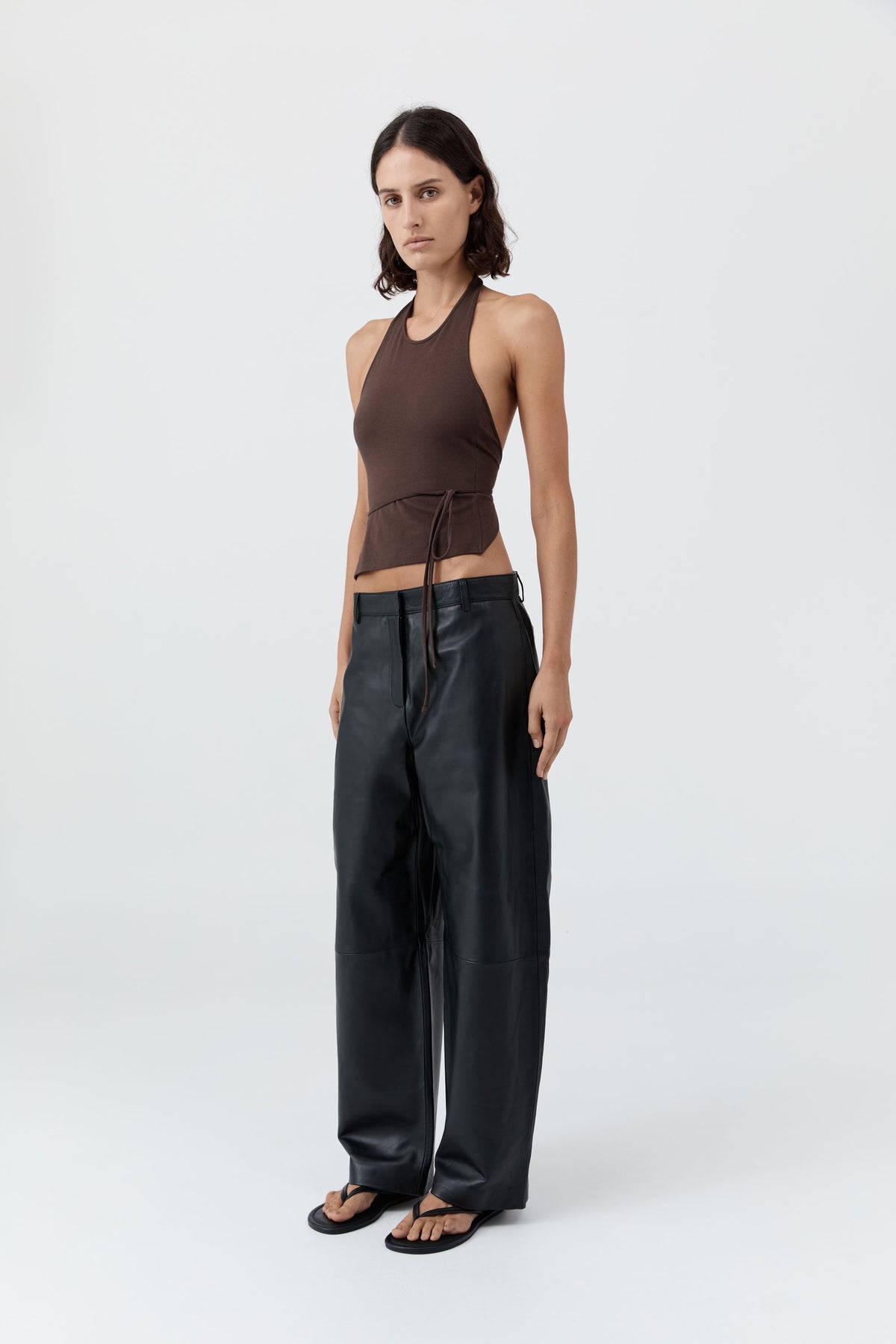 Soft Jersey Halter Top - Liqueur