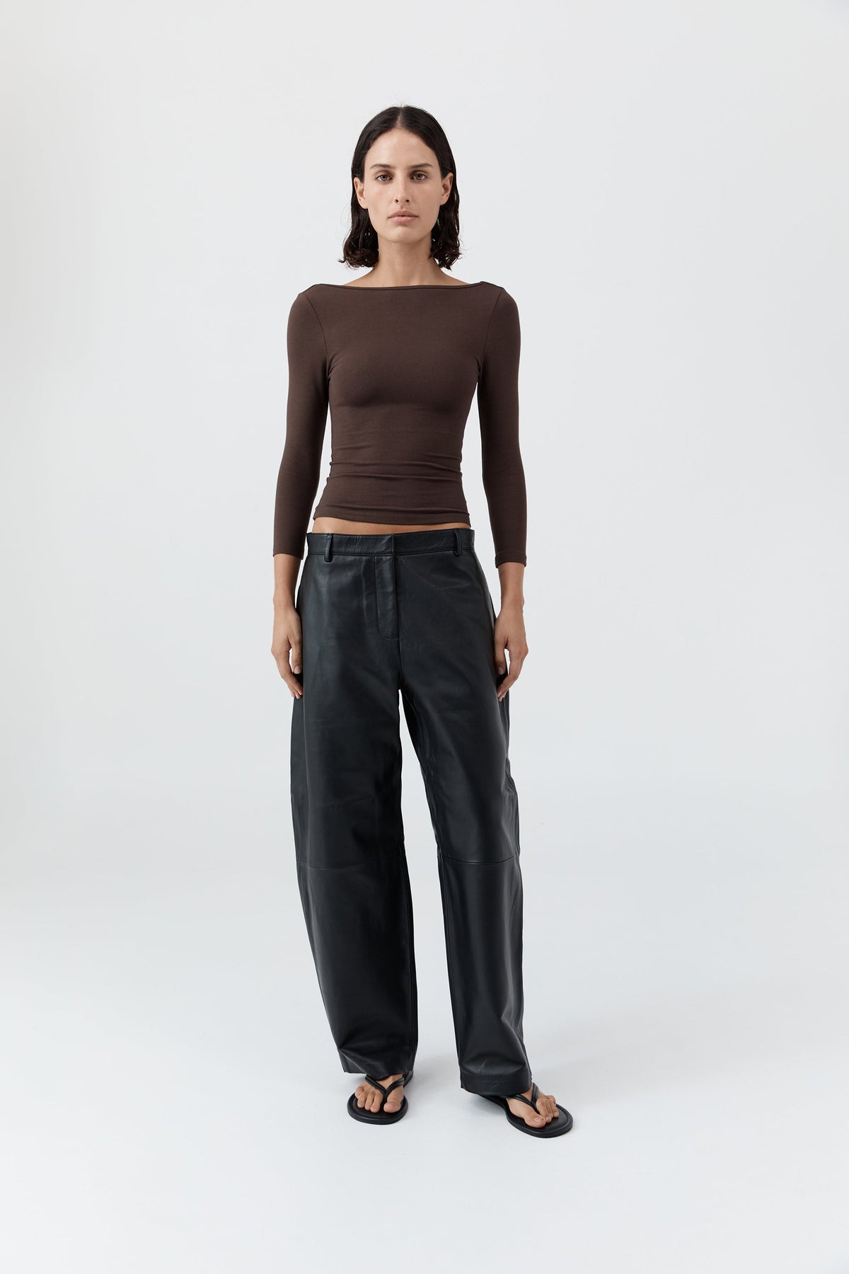 Soft Jersey Ballerina Top - Liqueur