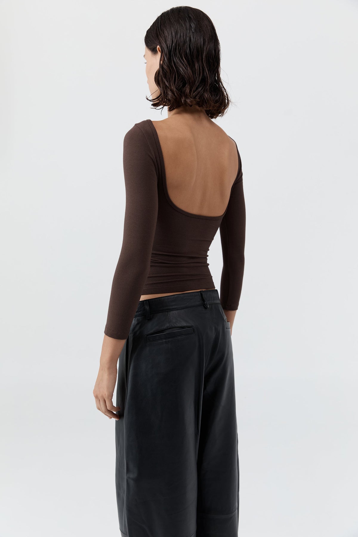 Soft Jersey Ballerina Top - Liqueur