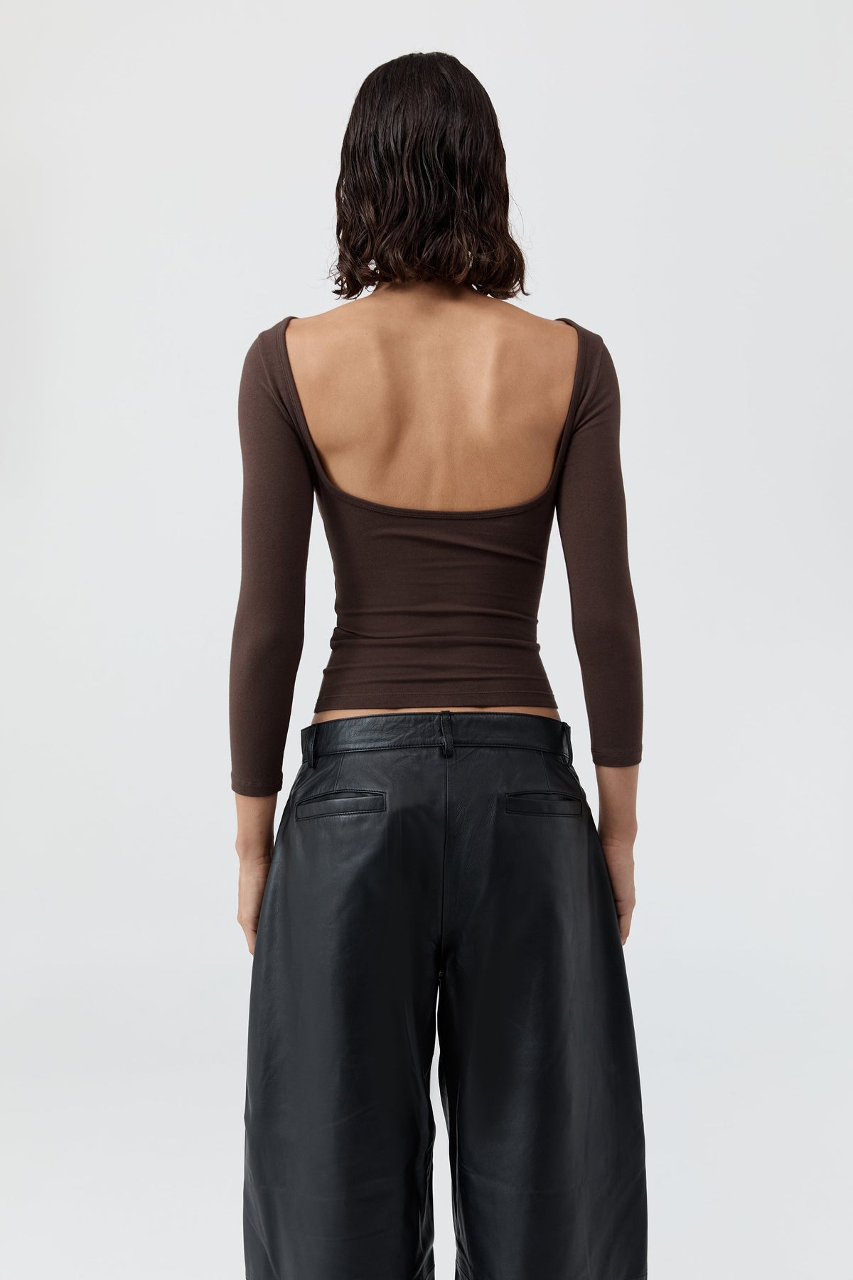 Soft Jersey Ballerina Top - Liqueur