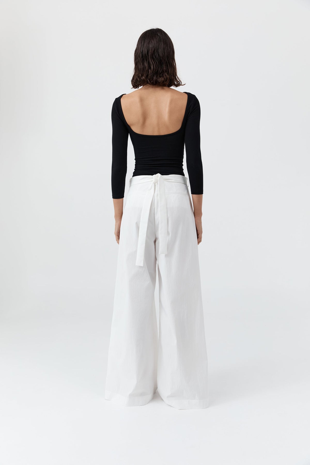Soft Jersey Ballerina Top - Jet Black