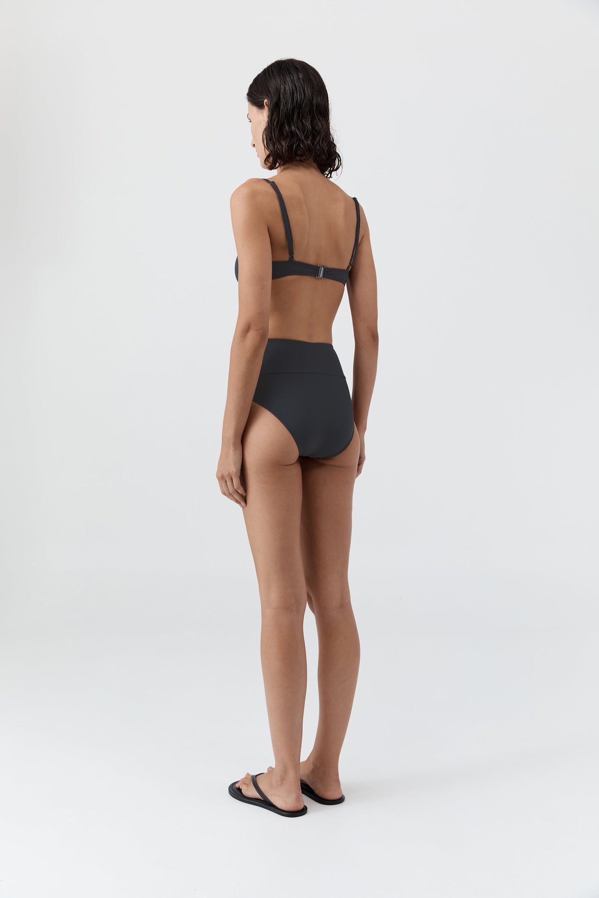 High Waisted Briefs - Graphite