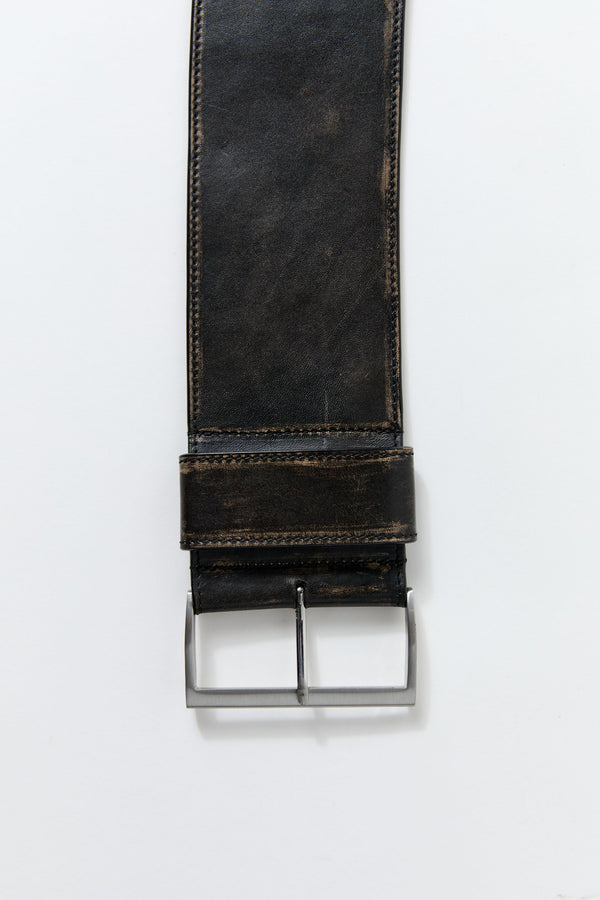 PRE-ORDER: Brushed Wide Classic Belt - Black