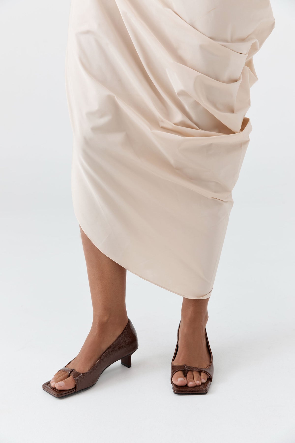 90s Square Toe Heel - Patent Liqueur
