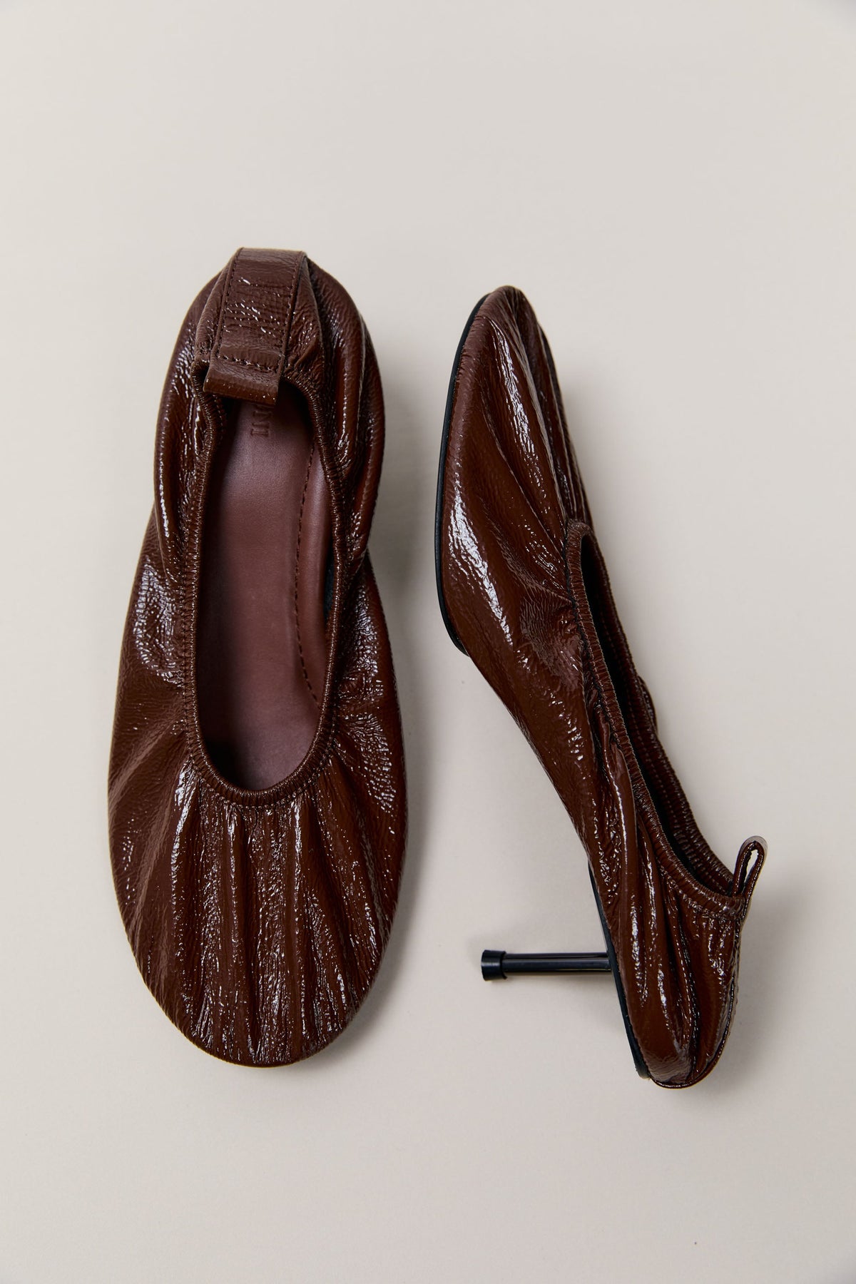 Classic Ballet Heel - Patent Liqueur