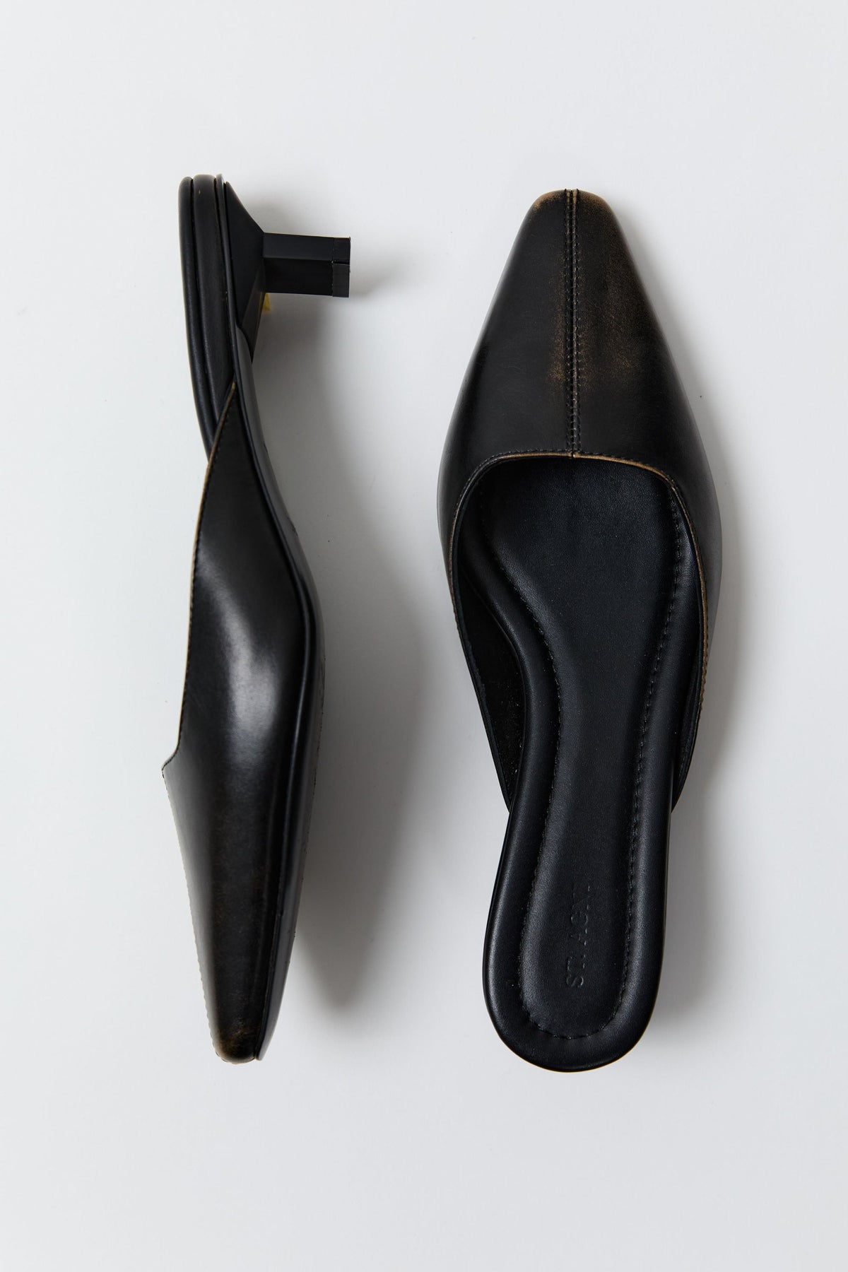 Brushed Miro Heel - Black