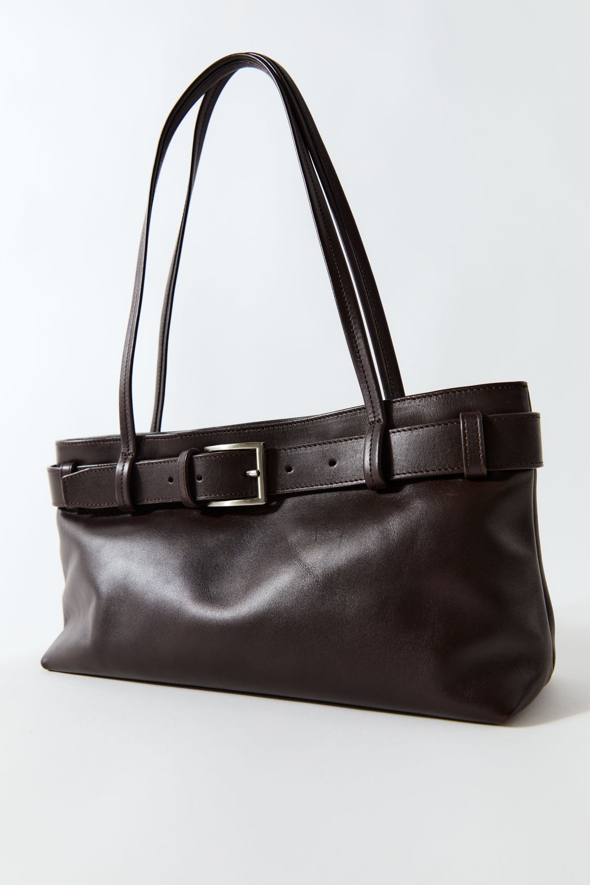 Belt Detail Baguette - Coffee