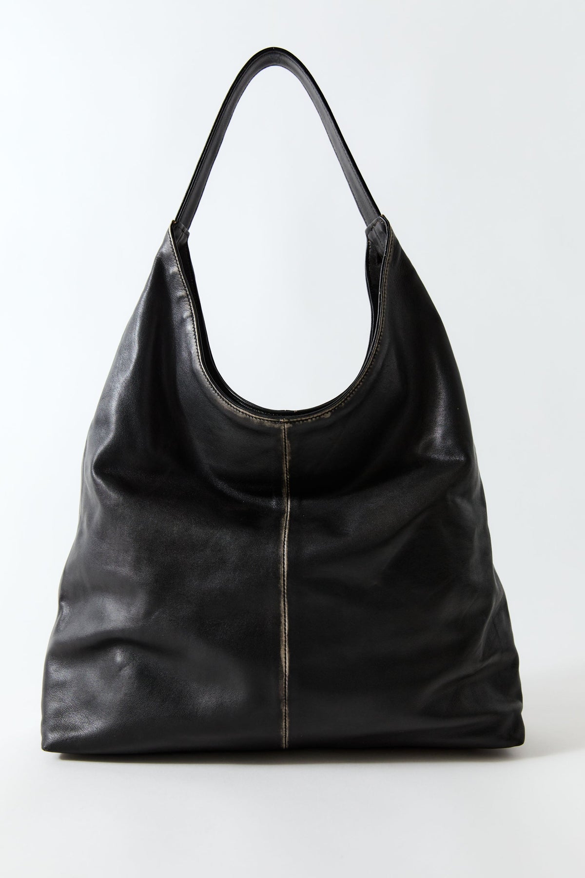 Brushed Large Tote - Black