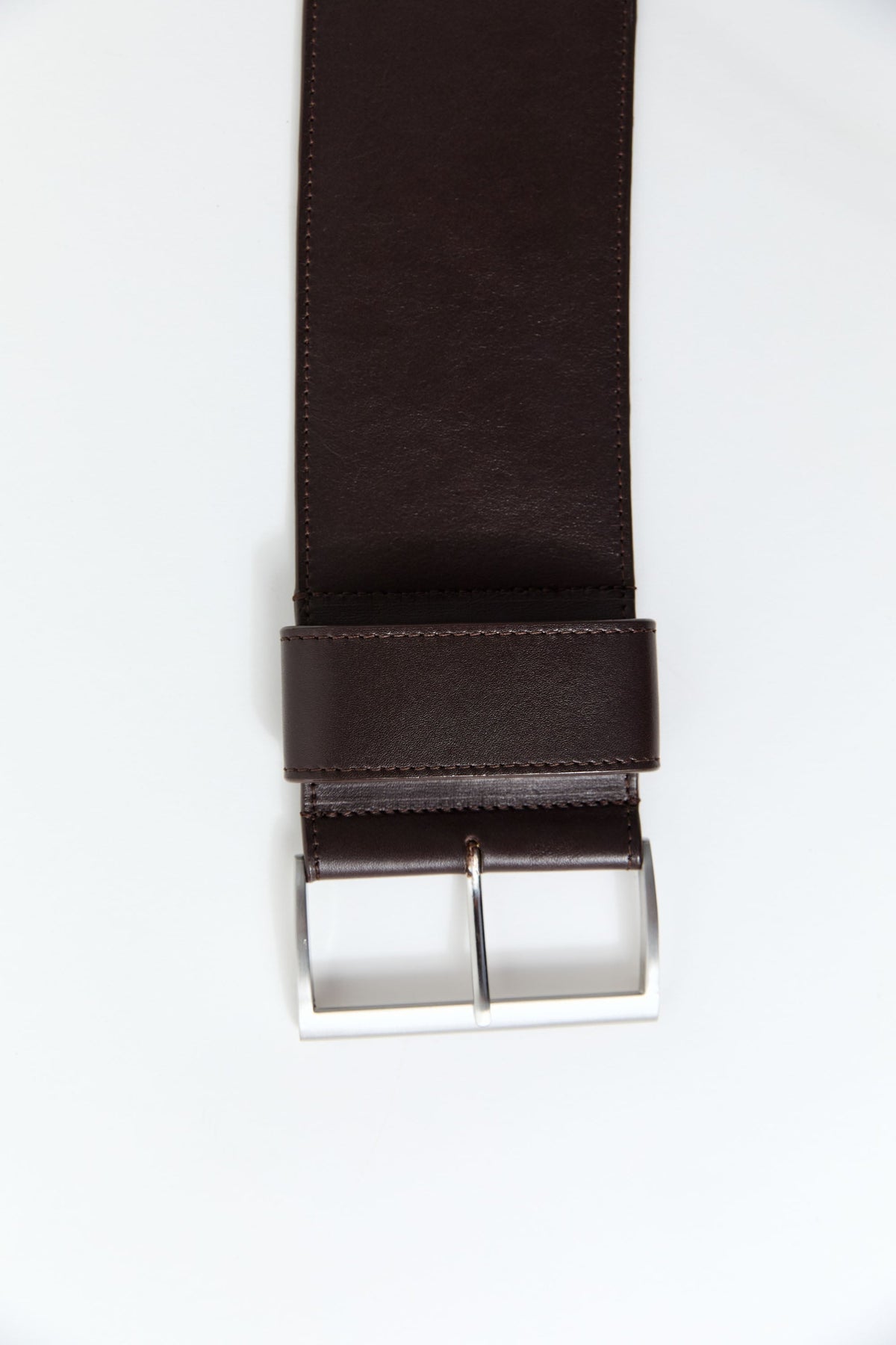 PRE-ORDER: Wide Classic Belt - Coffee