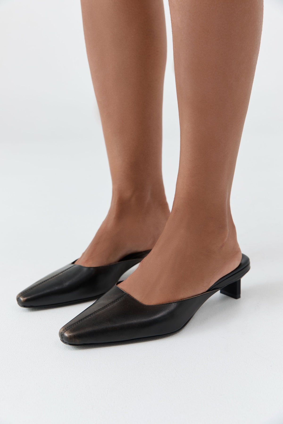 Brushed Miro Heel - Black