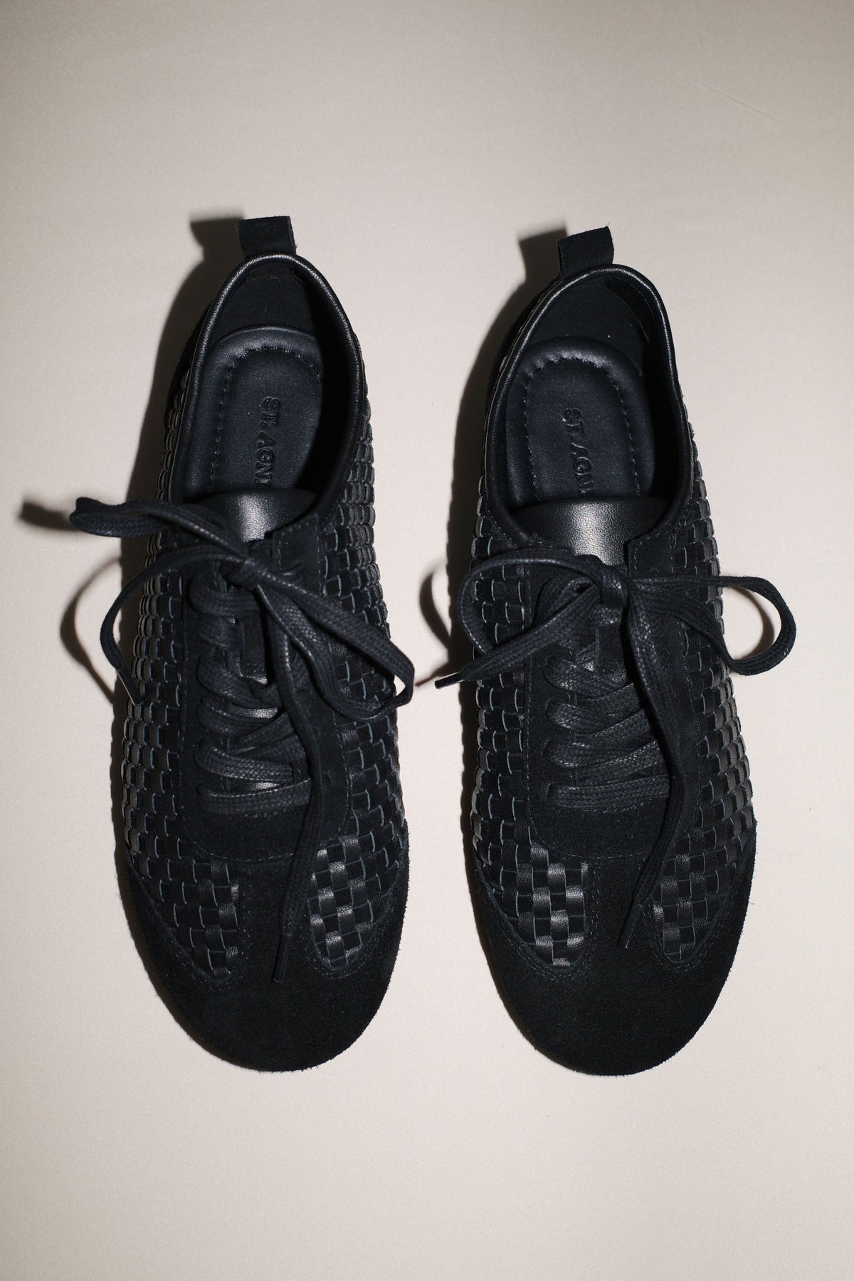Lattice Weave Ballet Sneaker - Black