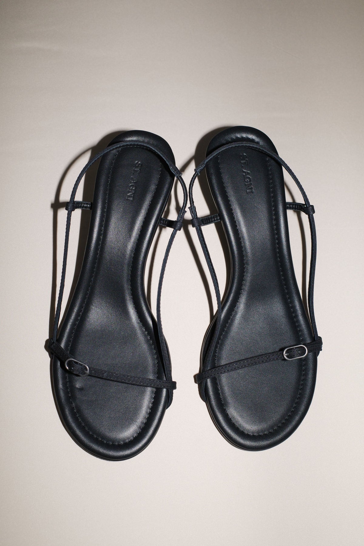 Petit Belt Sling Back Heel - Black