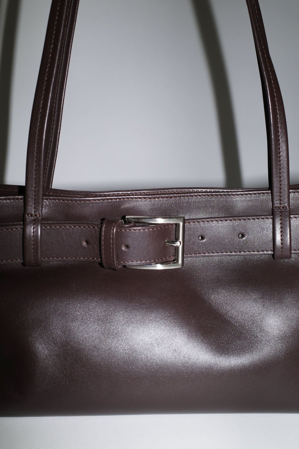 Belt Detail Baguette - Coffee