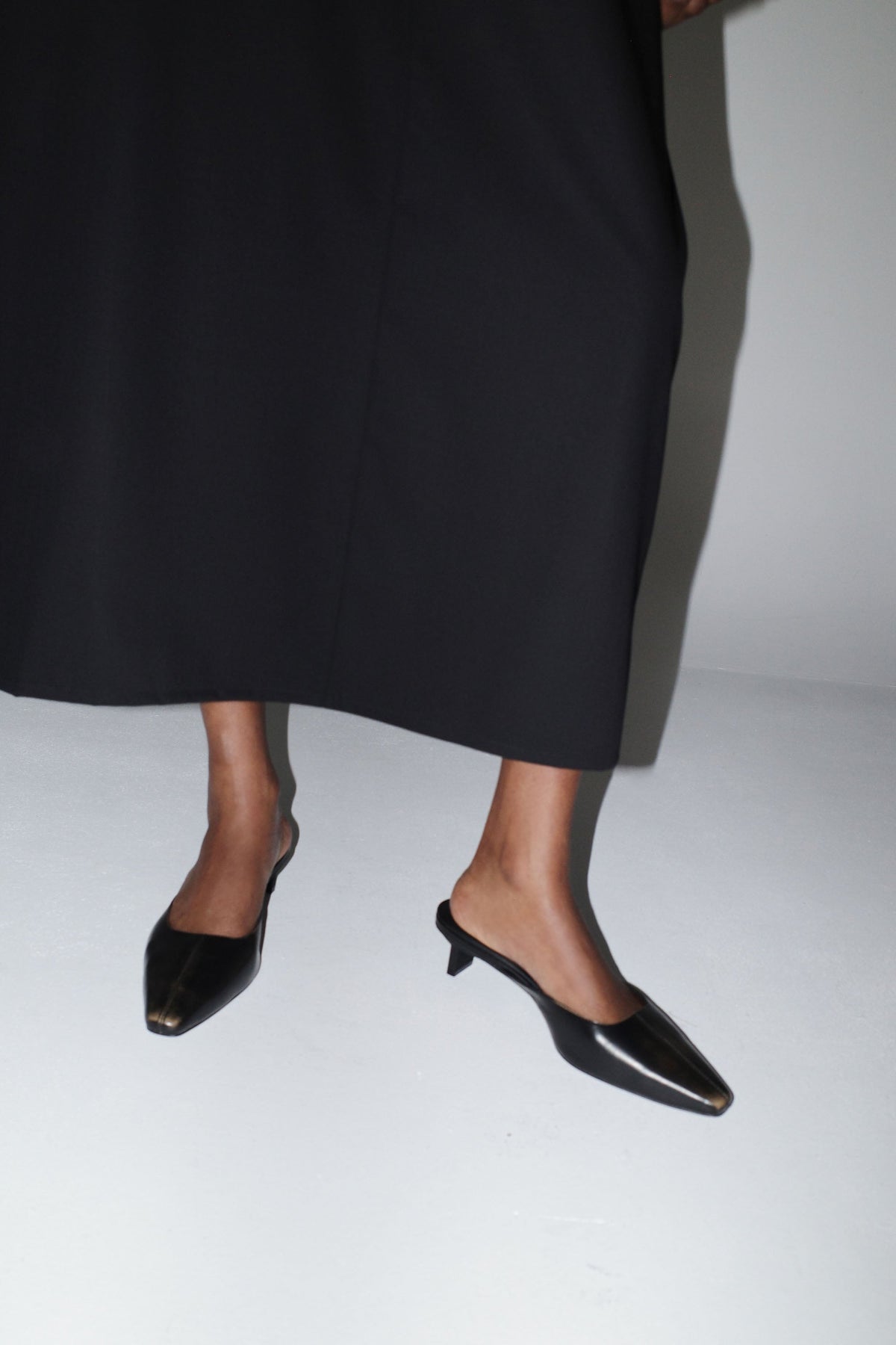 Brushed Miro Heel - Black