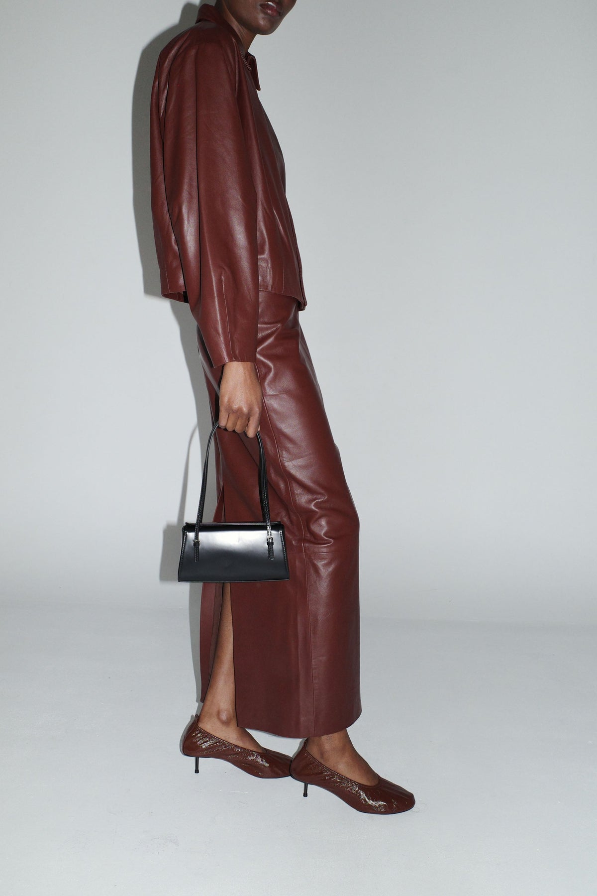 PRE-ORDER: Cocoon Leather Jacket - Rum