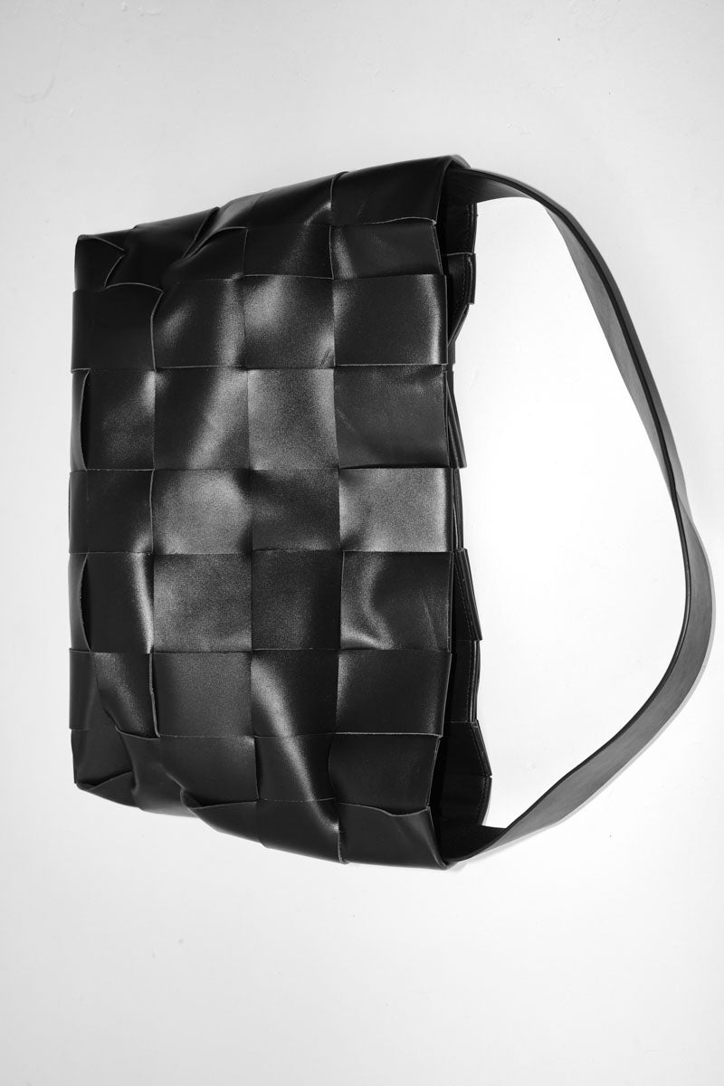 Woven Large Tote - Black