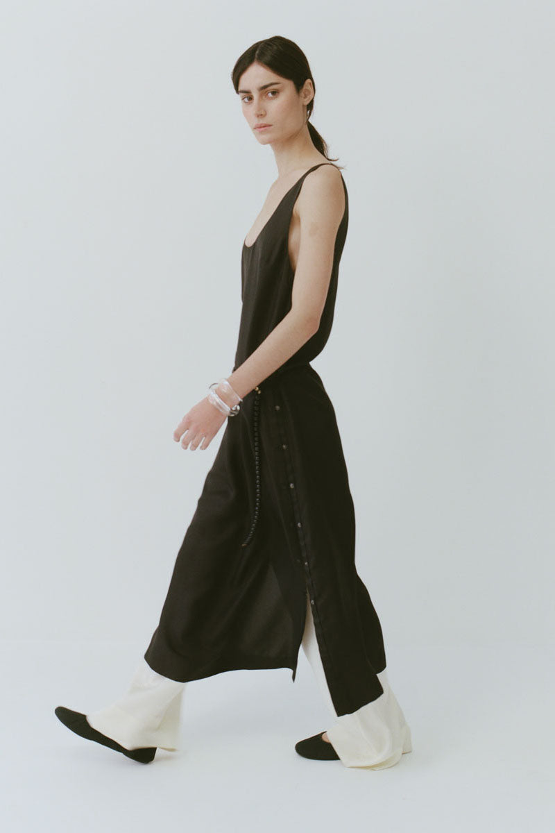 Jordan Button Up Dress - Black