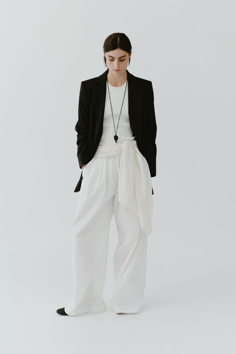 Sculpted Knit Top - Off White
